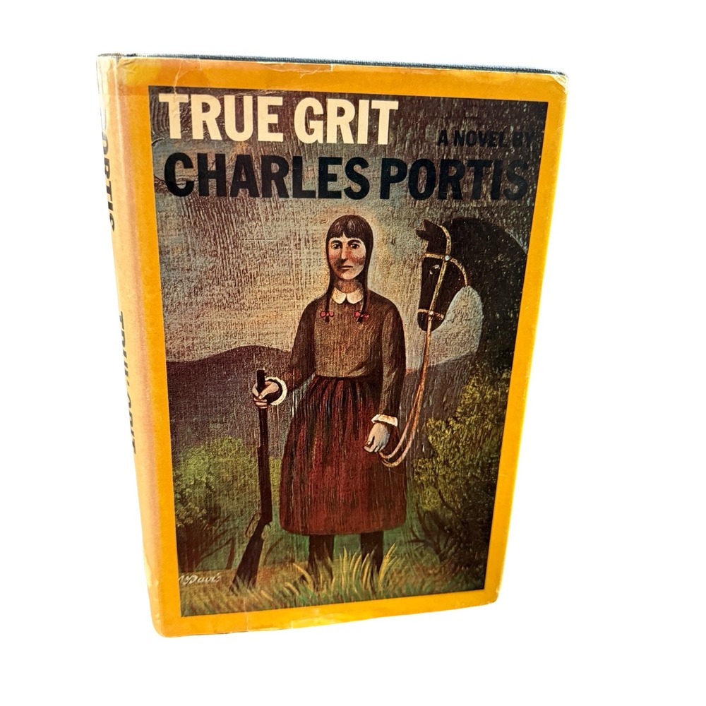 True Grit Charles Portis Hardcover Book Club Edition 1968 Western Novel Classic
